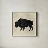 Neutral Lodge II v2 by James Wiens. Shown in a crisp white glass frame for a clean and minimalist style. Available as an archival giclee rolled canvas, fine art paper, or poster print. SKU 28684a.
