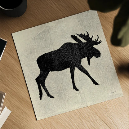 Neutral Lodge III v2 by James Wiens. Shown as a detailed flat fine art print, highlighting archival giclee quality. Available as an archival giclee rolled canvas, fine art paper, or poster print. SKU 28685a.