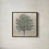 Neutrality Silver by James Wiens. Shown in a sleek black glass frame for a contemporary gallery look. Available as an archival giclee rolled canvas, fine art paper, or poster print. SKU 23866a.