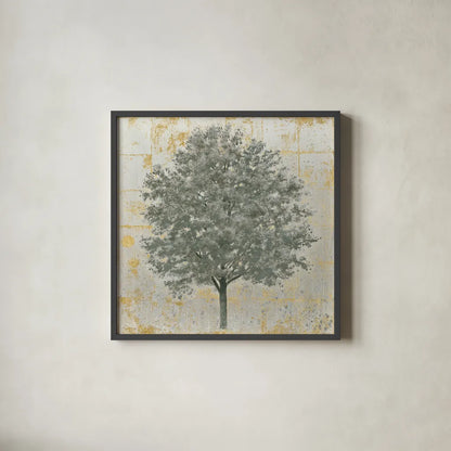 Neutrality Silver by James Wiens. Shown in a sleek black glass frame for a contemporary gallery look. Available as an archival giclee rolled canvas, fine art paper, or poster print. SKU 23866a.