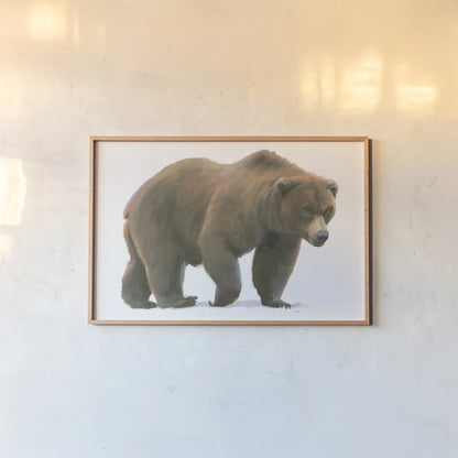 Northern Wild  I by James Wiens. shown as a paper print in a natural frame. Available as a archival giclee rolled canvas, fine art paper, or poster print. SKU 66105i.