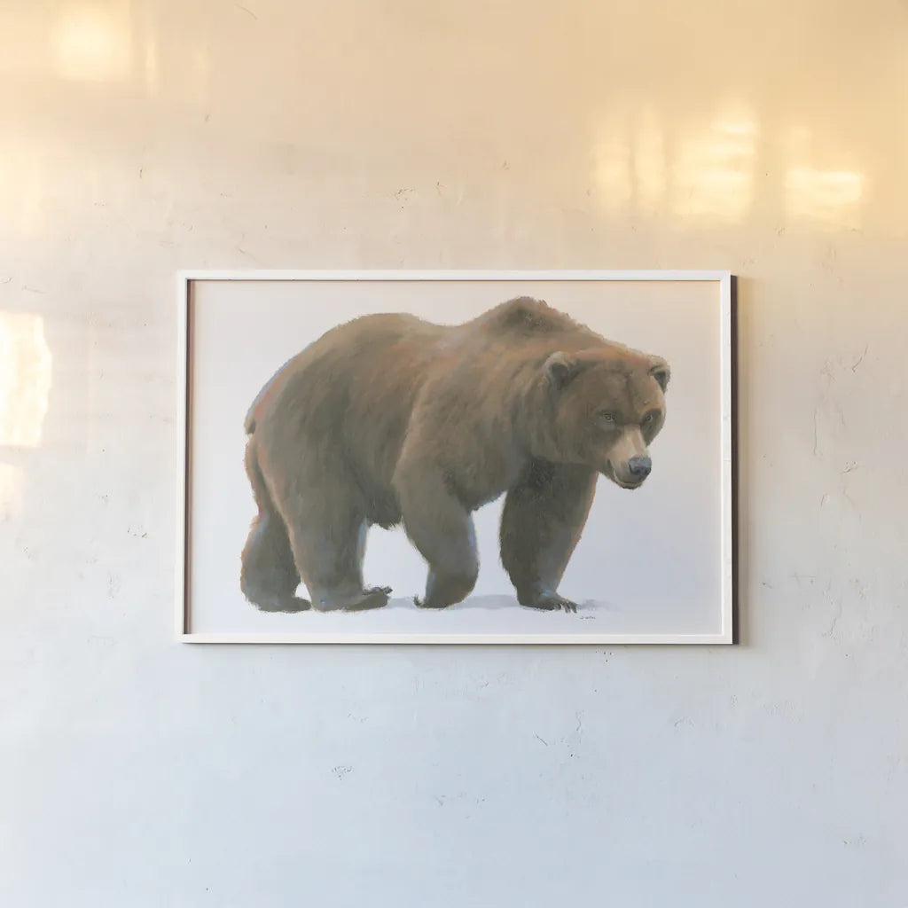 Northern Wild  I by James Wiens. shown as a paper print in a white frame. Available as a archival giclee rolled canvas, fine art paper, or poster print. SKU 66105i.