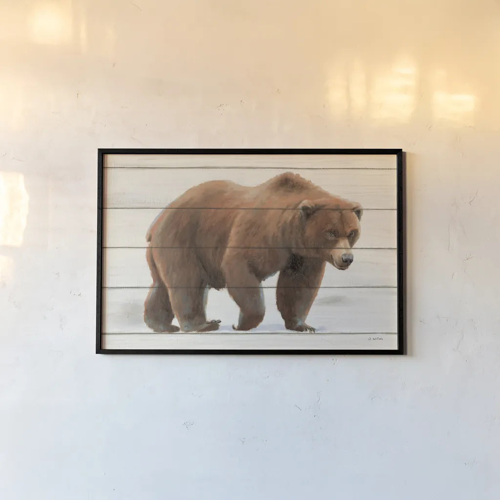 Northern Wild I on Wood by James Wiens. shown as a paper print in a black flame. Available as a archival giclee rolled canvas, fine art paper, or poster print. SKU 69068i.