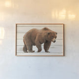 Northern Wild I on Wood by James Wiens. shown as a paper print in a natural frame. Available as a archival giclee rolled canvas, fine art paper, or poster print. SKU 69068i.