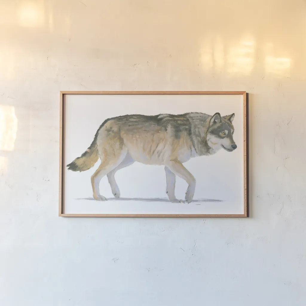 Northern Wild II by James Wiens. shown as a paper print in a natural frame. Available as a archival giclee rolled canvas, fine art paper, or poster print. SKU 66106i.