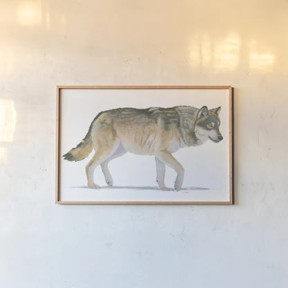Northern Wild II by James Wiens. shown as a paper print in a natural frame. Available as a archival giclee rolled canvas, fine art paper, or poster print. SKU 66106i.
