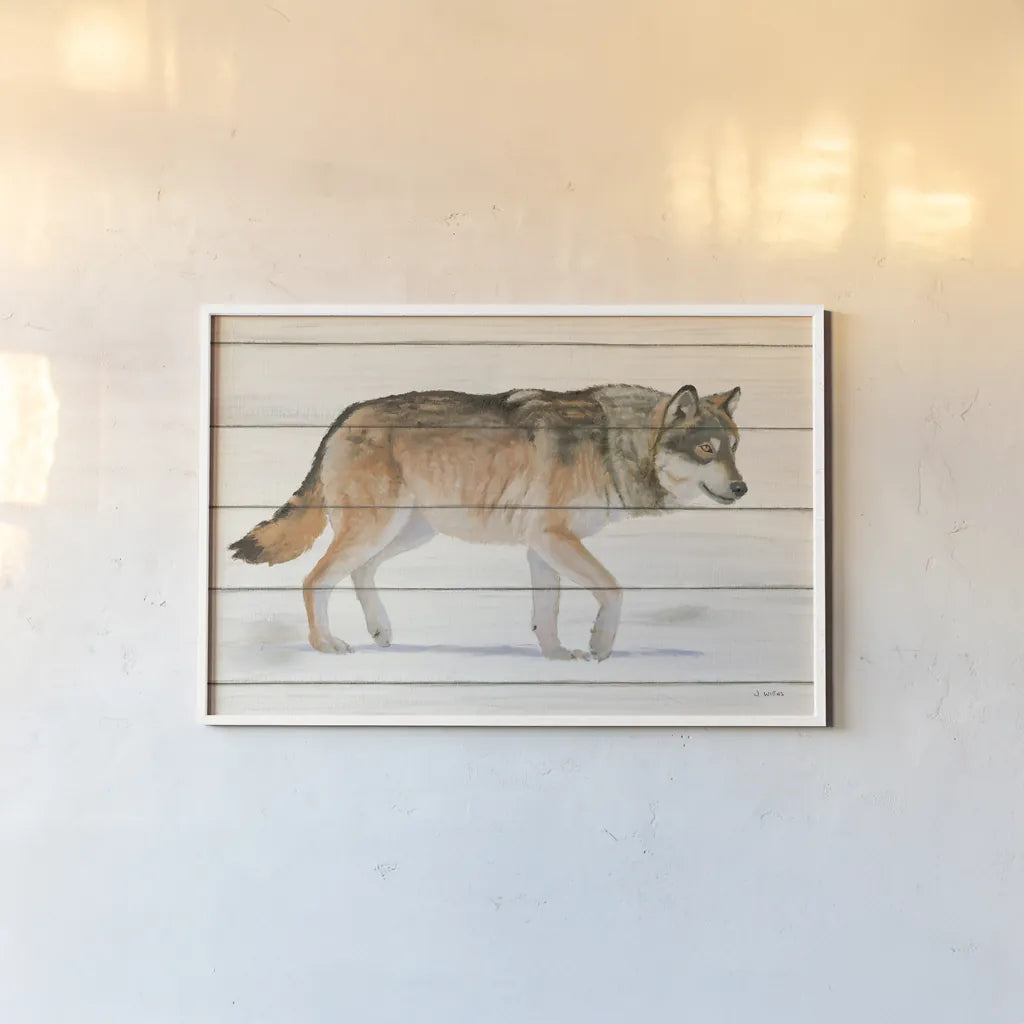 Northern Wild II on Wood by James Wiens. shown as a paper print in a white frame. Available as a archival giclee rolled canvas, fine art paper, or poster print. SKU 69069i.