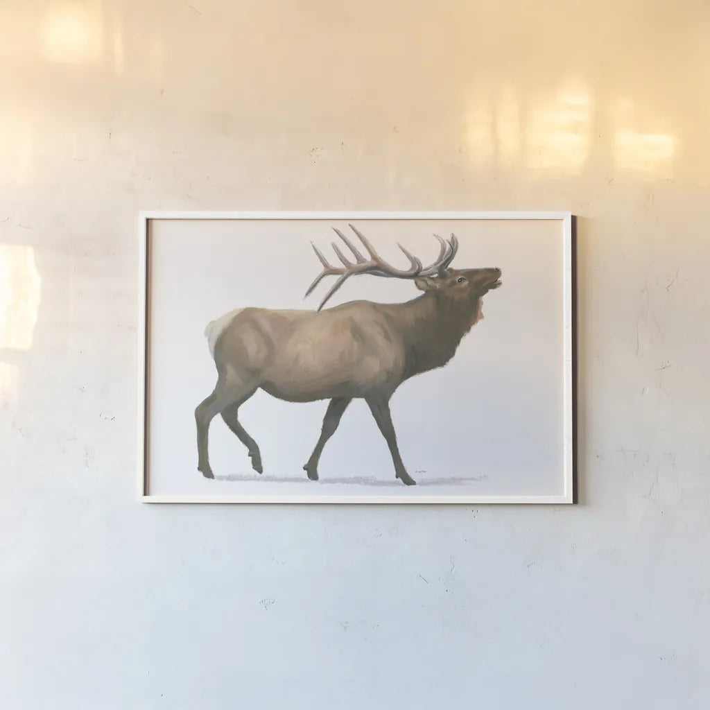 Northern Wild III by James Wiens. shown as a paper print in a white frame. Available as a archival giclee rolled canvas, fine art paper, or poster print. SKU 66107i.