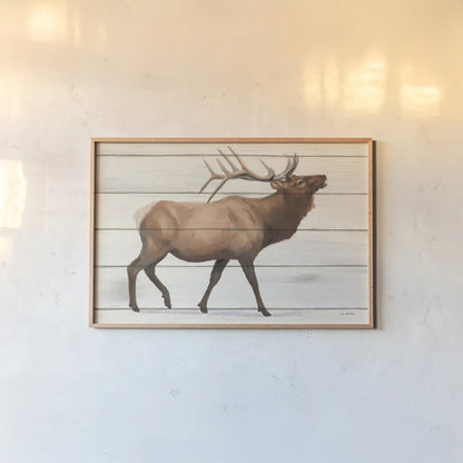Northern Wild III on Wood by James Wiens. shown as a paper print in a natural frame. Available as a archival giclee rolled canvas, fine art paper, or poster print. SKU 69070i.