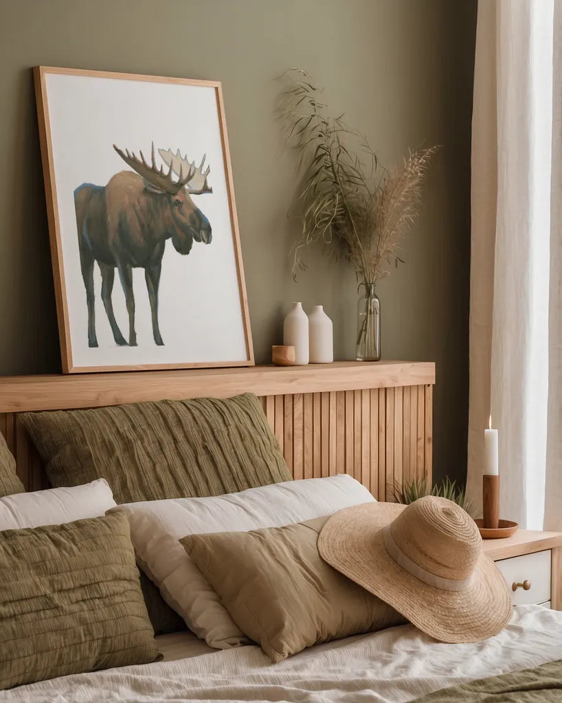 Northern Wild VI by James Wiens. shown as a paper print in a natural frame. Available as a archival giclee rolled canvas, fine art paper, or poster print. SKU 66110h.