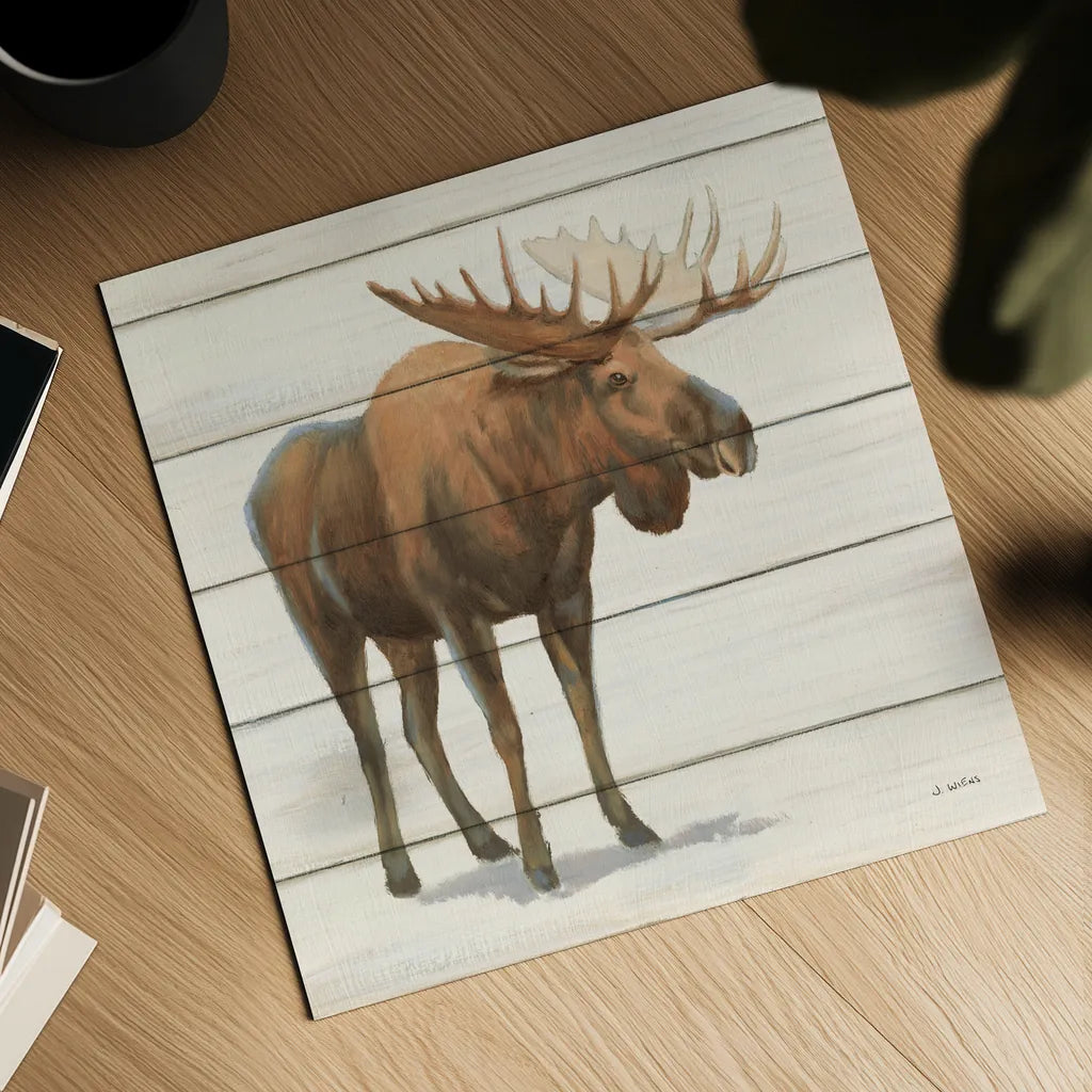 Northern Wild VI on Wood by James Wiens. Shown as a detailed flat fine art print, highlighting archival giclee quality. Available as an archival giclee rolled canvas, fine art paper, or poster print. SKU 69073a.