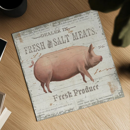 On the Farm I by James Wiens. Shown as a detailed flat fine art print, highlighting archival giclee quality. Available as an archival giclee rolled canvas, fine art paper, or poster print. SKU 18242a.