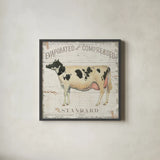 On the Farm II by James Wiens. Shown in a sleek black glass frame for a contemporary gallery look. Available as an archival giclee rolled canvas, fine art paper, or poster print. SKU 18243a.