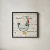 On the Farm III by James Wiens. Shown in a sleek black glass frame for a contemporary gallery look. Available as an archival giclee rolled canvas, fine art paper, or poster print. SKU 18244a.