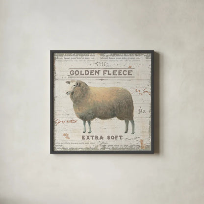 On the Farm IV by James Wiens. Shown in a sleek black glass frame for a contemporary gallery look. Available as an archival giclee rolled canvas, fine art paper, or poster print. SKU 18245a.