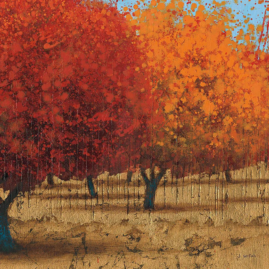 Orange Trees III Square II by James Wiens. SKU 20389a. Archival Giclee Fine art print for wall decor.