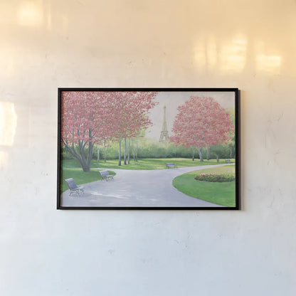 Parisian Spring v2 Crop by James Wiens. shown as a paper print in a black flame. Available as a archival giclee rolled canvas, fine art paper, or poster print. SKU 34039i.