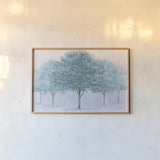 Peaceful Grove by James Wiens. shown as a paper print in a natural frame. Available as a archival giclee rolled canvas, fine art paper, or poster print. SKU 36195i.