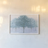 Peaceful Grove by James Wiens. shown as a paper print in a white frame. Available as a archival giclee rolled canvas, fine art paper, or poster print. SKU 36195i.