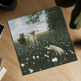 Playful by James Wiens. Shown as a detailed flat fine art print, highlighting archival giclee quality. Available as an archival giclee rolled canvas, fine art paper, or poster print. SKU 33398a.