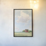 Pleasant Pastures by James Wiens. shown as a paper print in a black flame. Available as a archival giclee rolled canvas, fine art paper, or poster print. SKU 54902h.