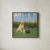 Proud Mom by James Wiens. Shown in a sleek black glass frame for a contemporary gallery look. Available as an archival giclee rolled canvas, fine art paper, or poster print. SKU 33397a.