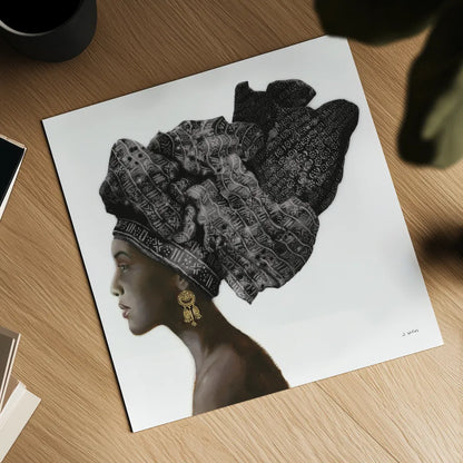 Pure Style Black by James Wiens. Shown as a detailed flat fine art print, highlighting archival giclee quality. Available as an archival giclee rolled canvas, fine art paper, or poster print. SKU 49621a.