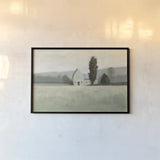 Quiet Valley by James Wiens. shown as a paper print in a black flame. Available as a archival giclee rolled canvas, fine art paper, or poster print. SKU 61295i.