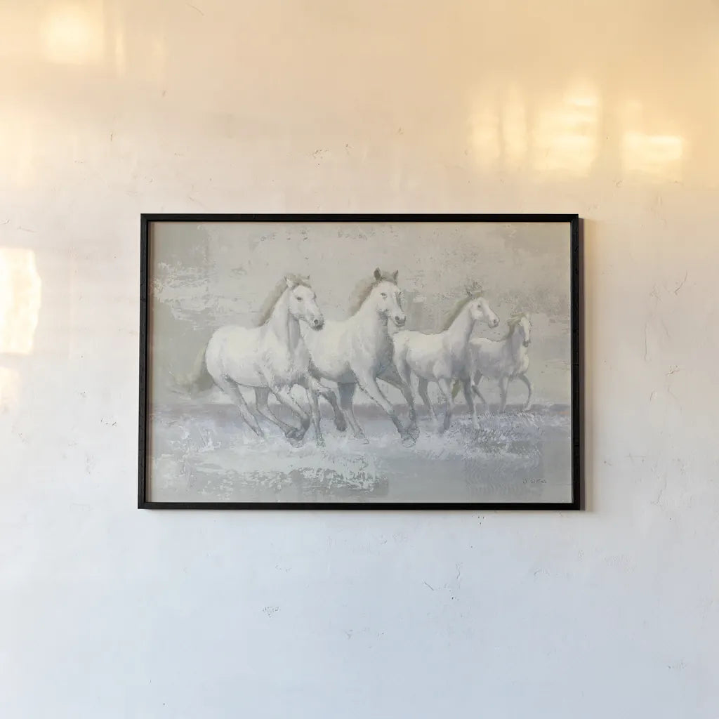 Running Wild Crop I Neutral by James Wiens. shown as a paper print in a black flame. Available as a archival giclee rolled canvas, fine art paper, or poster print. SKU 61724i.