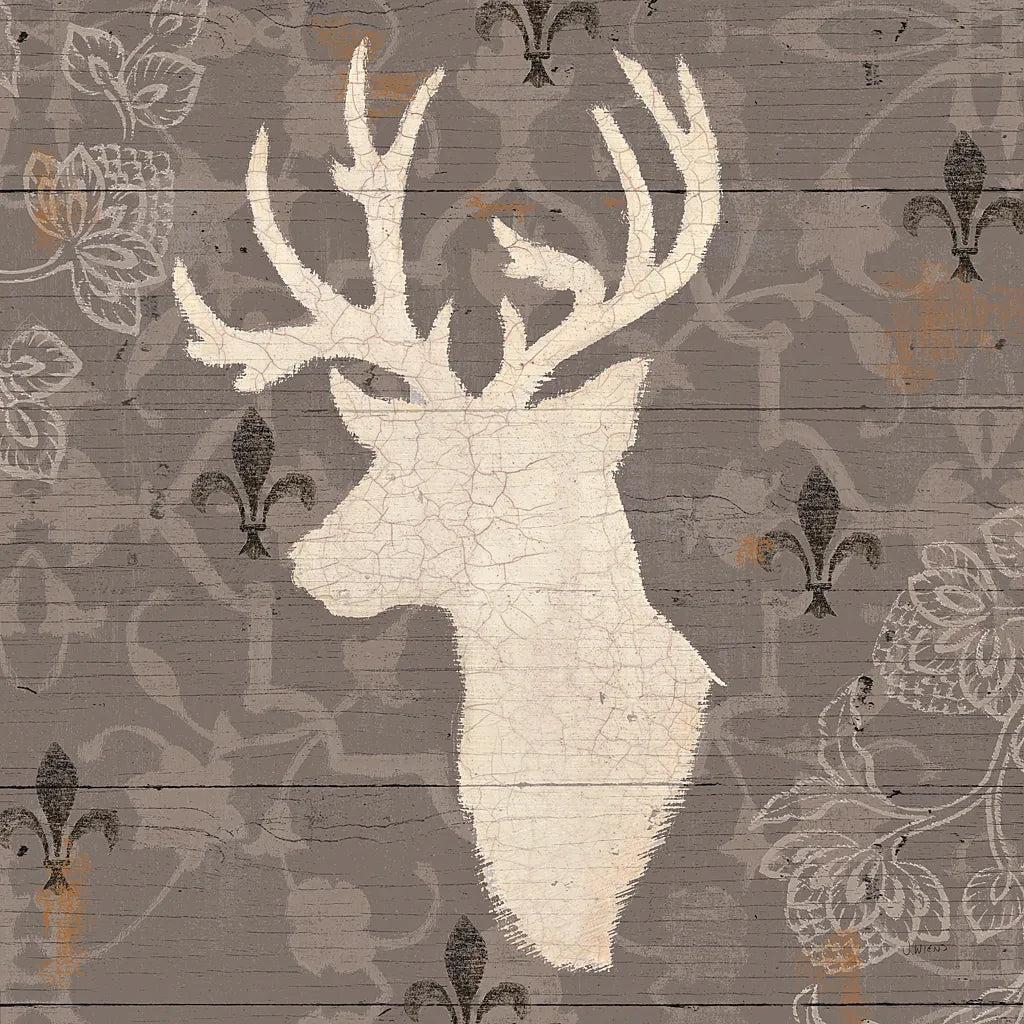 Rustic Elegance II with Red by James Wiens. SKU 33329a. Archival Giclee Fine art print for wall decor.