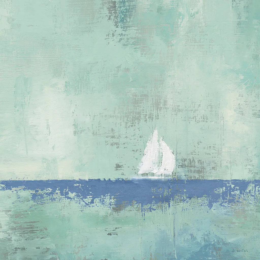 Sailboat Dream Square by James Wiens. SKU 20360a. Archival Giclee Fine art print for wall decor.