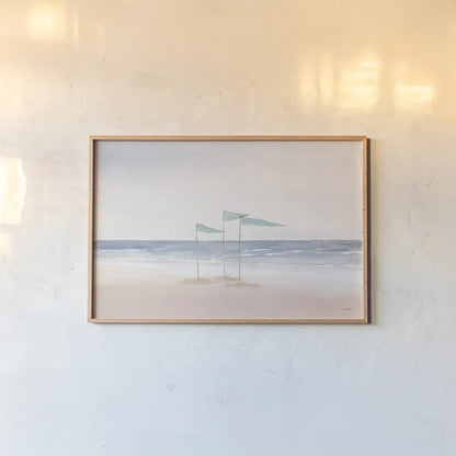 Salento Coast I by James Wiens. shown as a paper print in a natural frame. Available as a archival giclee rolled canvas, fine art paper, or poster print. SKU 47804i.