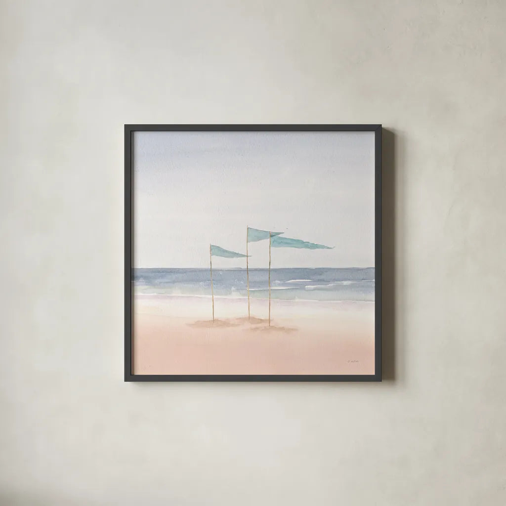 Salento Coast I Crop by James Wiens. Shown in a sleek black glass frame for a contemporary gallery look. Available as an archival giclee rolled canvas, fine art paper, or poster print. SKU 47804a.