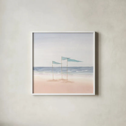 Salento Coast I Crop by James Wiens. Shown in a crisp white glass frame for a clean and minimalist style. Available as an archival giclee rolled canvas, fine art paper, or poster print. SKU 47804a.