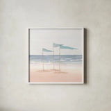 Salento Coast I v2 Crop by James Wiens. Shown in a crisp white glass frame for a clean and minimalist style. Available as an archival giclee rolled canvas, fine art paper, or poster print. SKU 48462a.