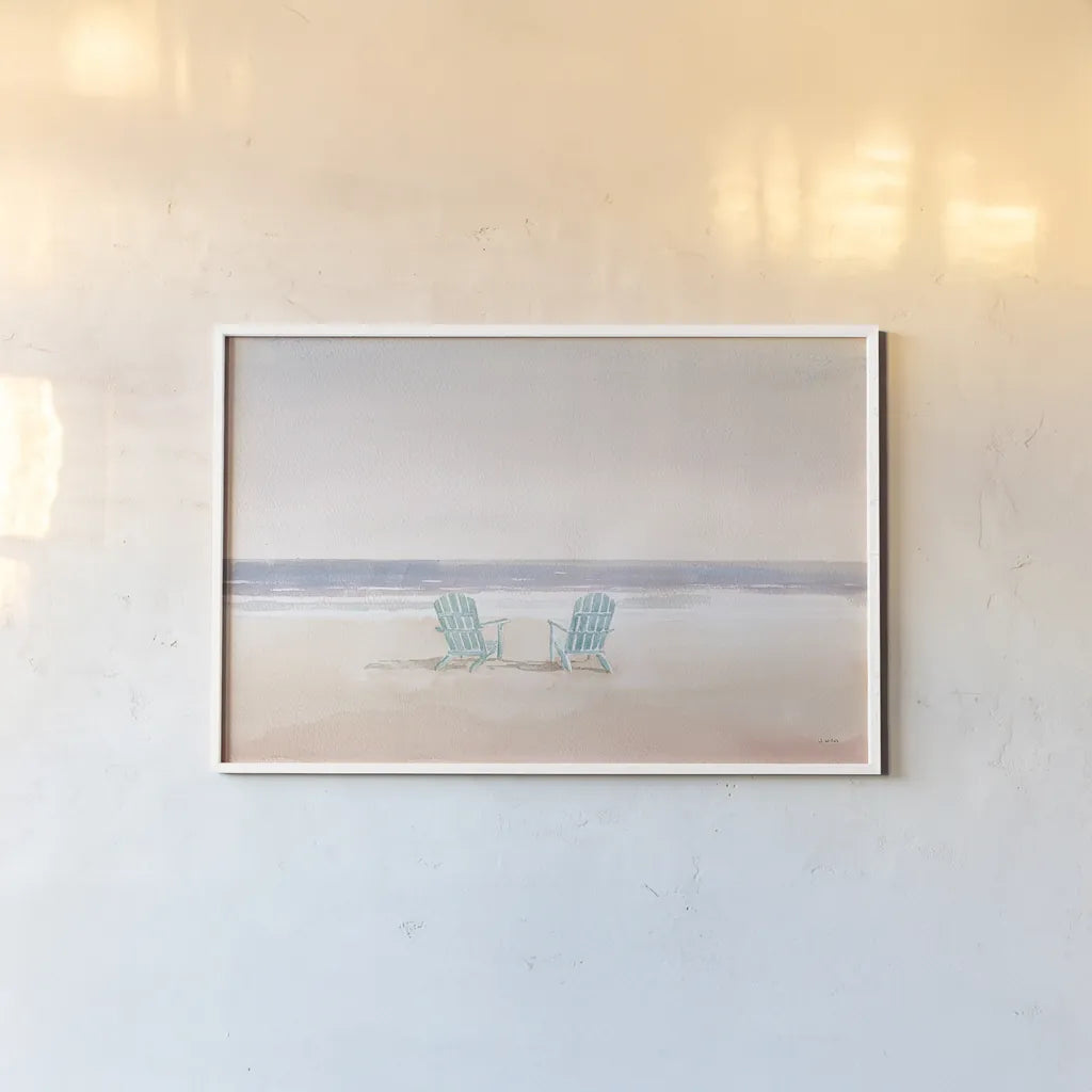 Salento Coast II by James Wiens. shown as a paper print in a white frame. Available as a archival giclee rolled canvas, fine art paper, or poster print. SKU 47805i.