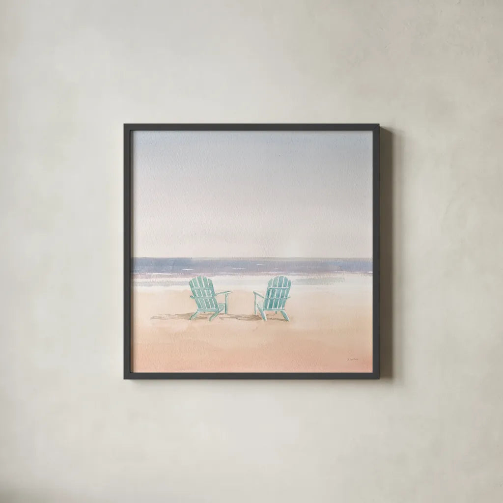 Salento Coast II Crop by James Wiens. Shown in a sleek black glass frame for a contemporary gallery look. Available as an archival giclee rolled canvas, fine art paper, or poster print. SKU 47805a.