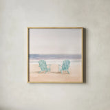 Salento Coast II v2 Crop by James Wiens. Shown in a natural wood glass frame for a timeless modern aesthetic. Available as an archival giclee rolled canvas, fine art paper, or poster print. SKU 48463a.