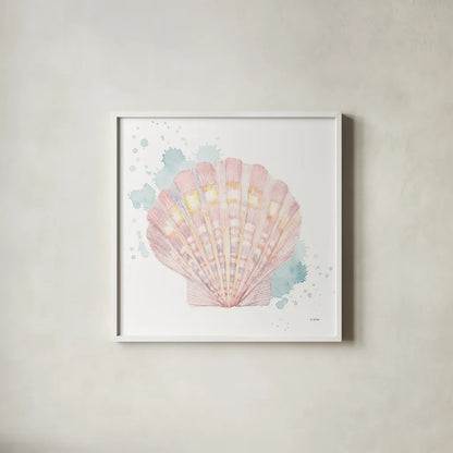 Salento Coast III by James Wiens. Shown in a crisp white glass frame for a clean and minimalist style. Available as an archival giclee rolled canvas, fine art paper, or poster print. SKU 47806a.