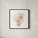 Salento Coast IV by James Wiens. Shown in a sleek black glass frame for a contemporary gallery look. Available as an archival giclee rolled canvas, fine art paper, or poster print. SKU 47807a.