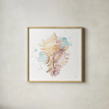 Salento Coast IV by James Wiens. Shown in a natural wood glass frame for a timeless modern aesthetic. Available as an archival giclee rolled canvas, fine art paper, or poster print. SKU 47807a.