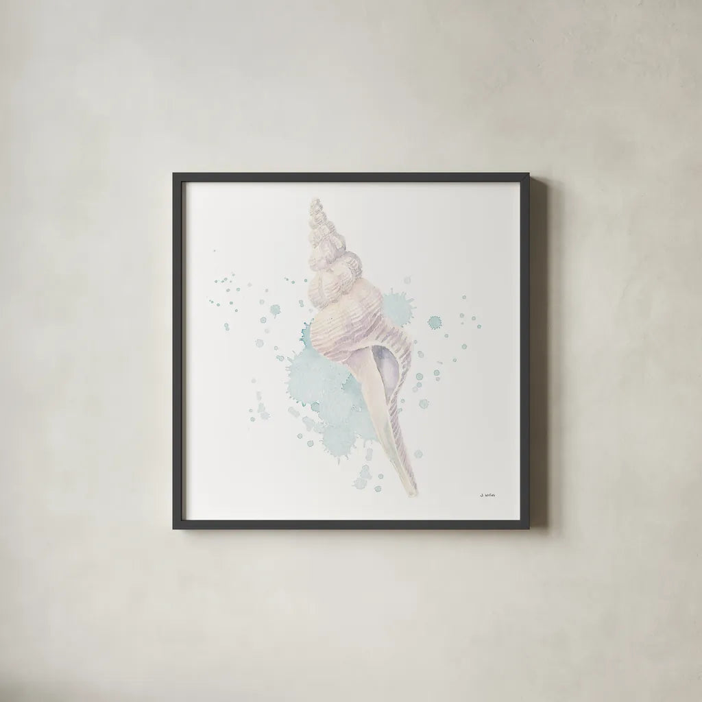 Salento Coast V by James Wiens. Shown in a sleek black glass frame for a contemporary gallery look. Available as an archival giclee rolled canvas, fine art paper, or poster print. SKU 47808a.