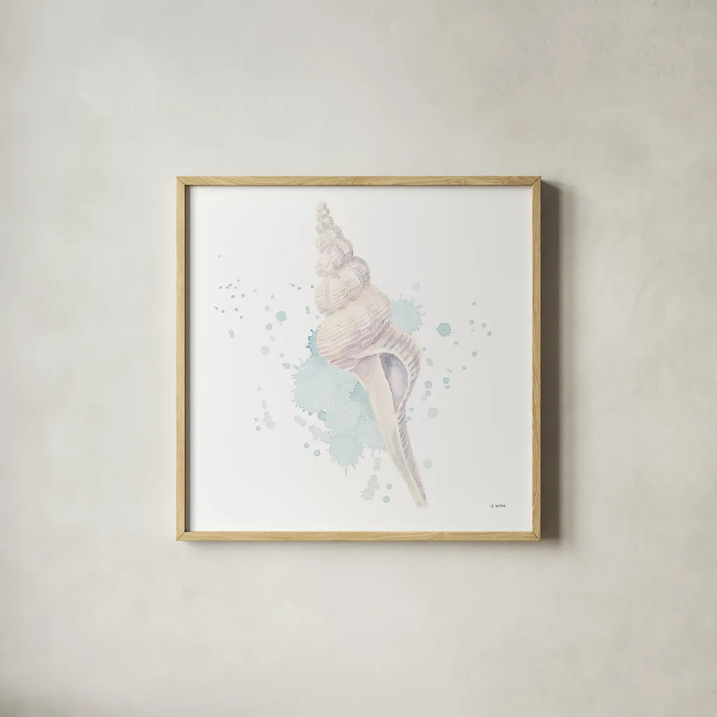 Salento Coast V by James Wiens. Shown in a natural wood glass frame for a timeless modern aesthetic. Available as an archival giclee rolled canvas, fine art paper, or poster print. SKU 47808a.