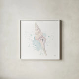 Salento Coast V by James Wiens. Shown in a crisp white glass frame for a clean and minimalist style. Available as an archival giclee rolled canvas, fine art paper, or poster print. SKU 47808a.