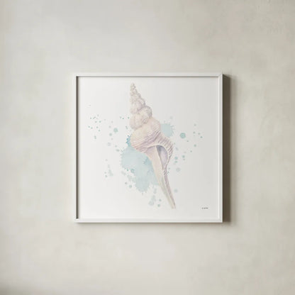 Salento Coast V by James Wiens. Shown in a crisp white glass frame for a clean and minimalist style. Available as an archival giclee rolled canvas, fine art paper, or poster print. SKU 47808a.