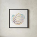 Salento Coast VI by James Wiens. Shown in a sleek black glass frame for a contemporary gallery look. Available as an archival giclee rolled canvas, fine art paper, or poster print. SKU 47809a.