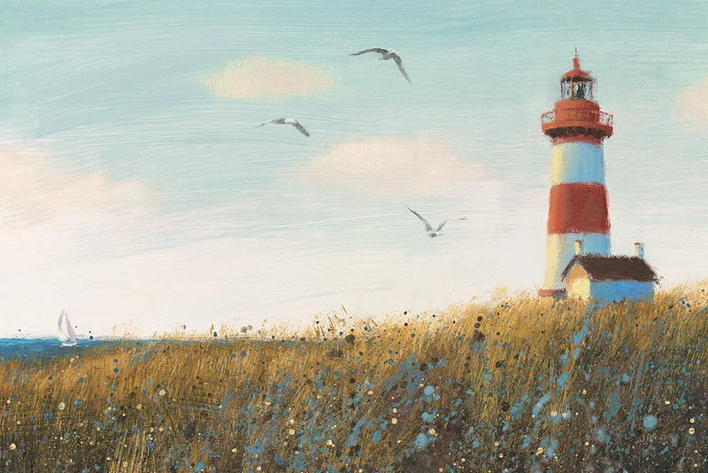 Seaside View I by James Wiens. SKU 17222i. Archival Giclee Fine art print for wall decor.