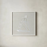Serene Seaside II Tan by James Wiens. Shown in a crisp white glass frame for a clean and minimalist style. Available as an archival giclee rolled canvas, fine art paper, or poster print. SKU 31834a.