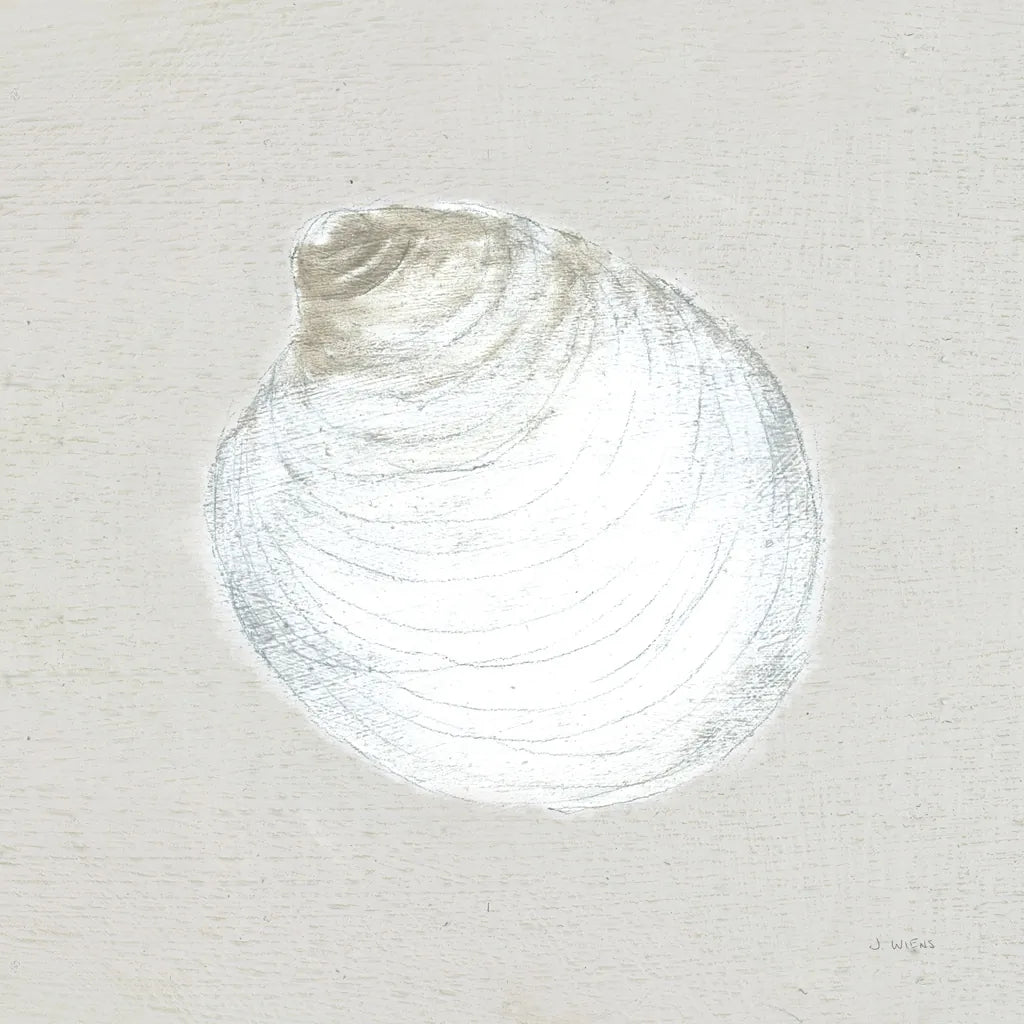 Serene Shells II Tan by James Wiens. SKU 31839a. Archival Giclee Fine art print for wall decor.