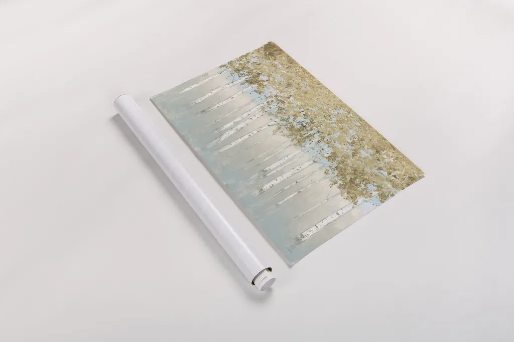 Shimmering Forest by James Wiens. shown as a rolled paper print. Available as archival giclee rolled canvas, fine art paper, or poster print. SKU 53208i.